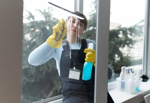 Nettoyage de vitres intérieures et extérieures aux Bessons